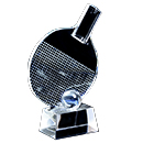 桌球拍(乒乓球拍)水晶獎牌