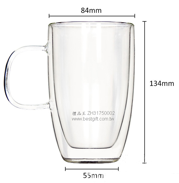 ZH31750002   400ML雙層咖啡杯雙層水杯