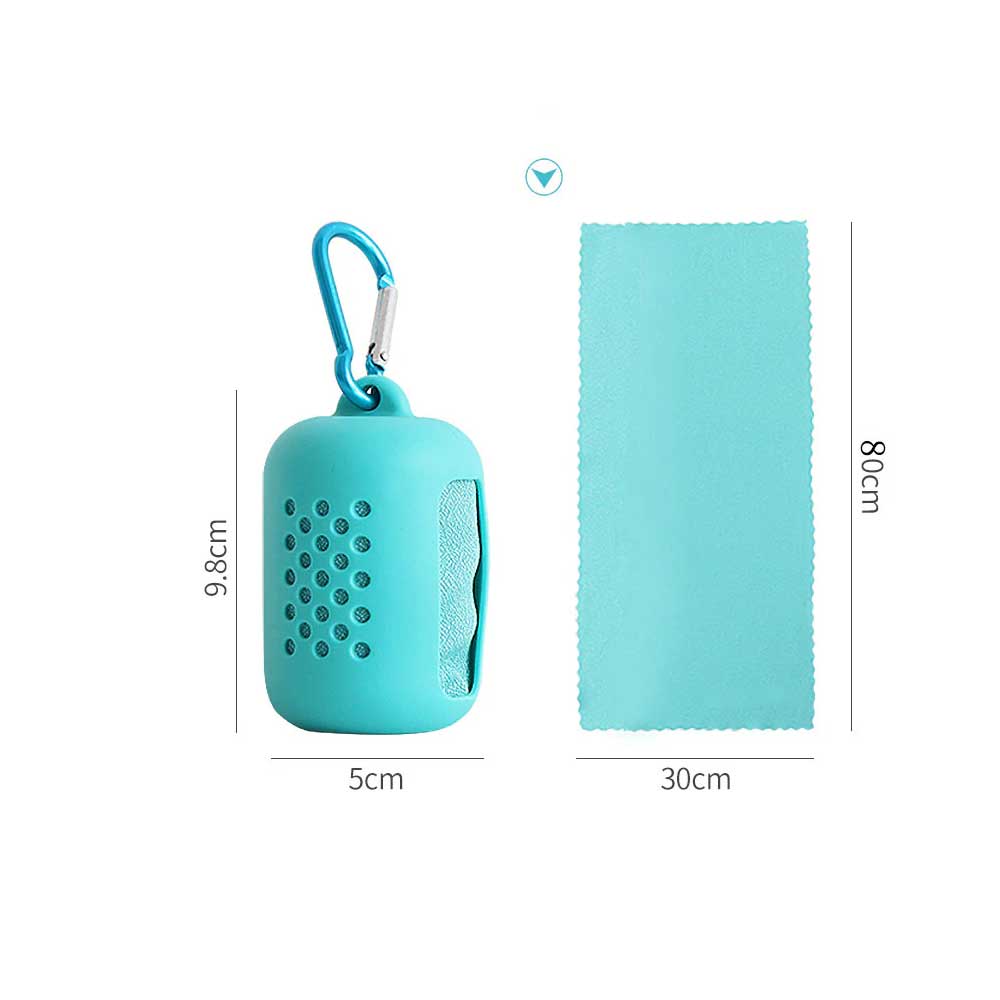 矽膠套運動涼感巾毛巾運動毛巾