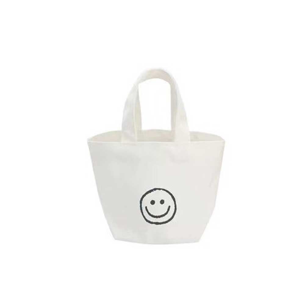 簡約清新帆布袋便當袋手提袋便攜外出袋