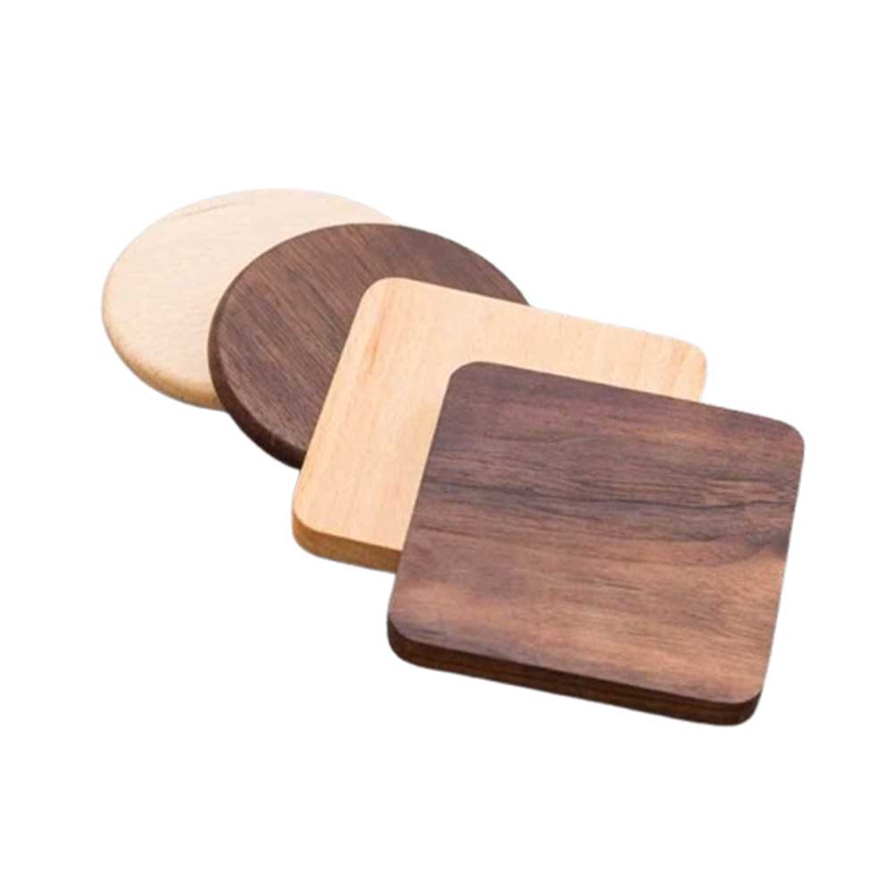 日式實木杯墊茶道杯托茶墊訂製LOGO