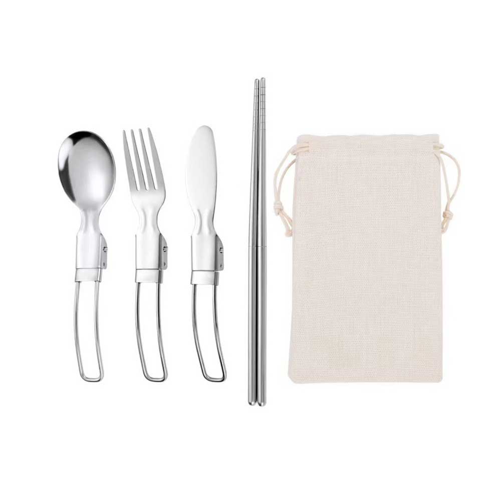 摺疊不鏽鋼餐具組