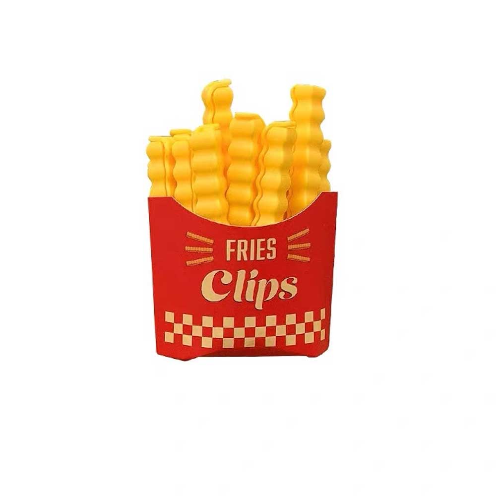 客製化封口夾磁吸冰箱貼薯條