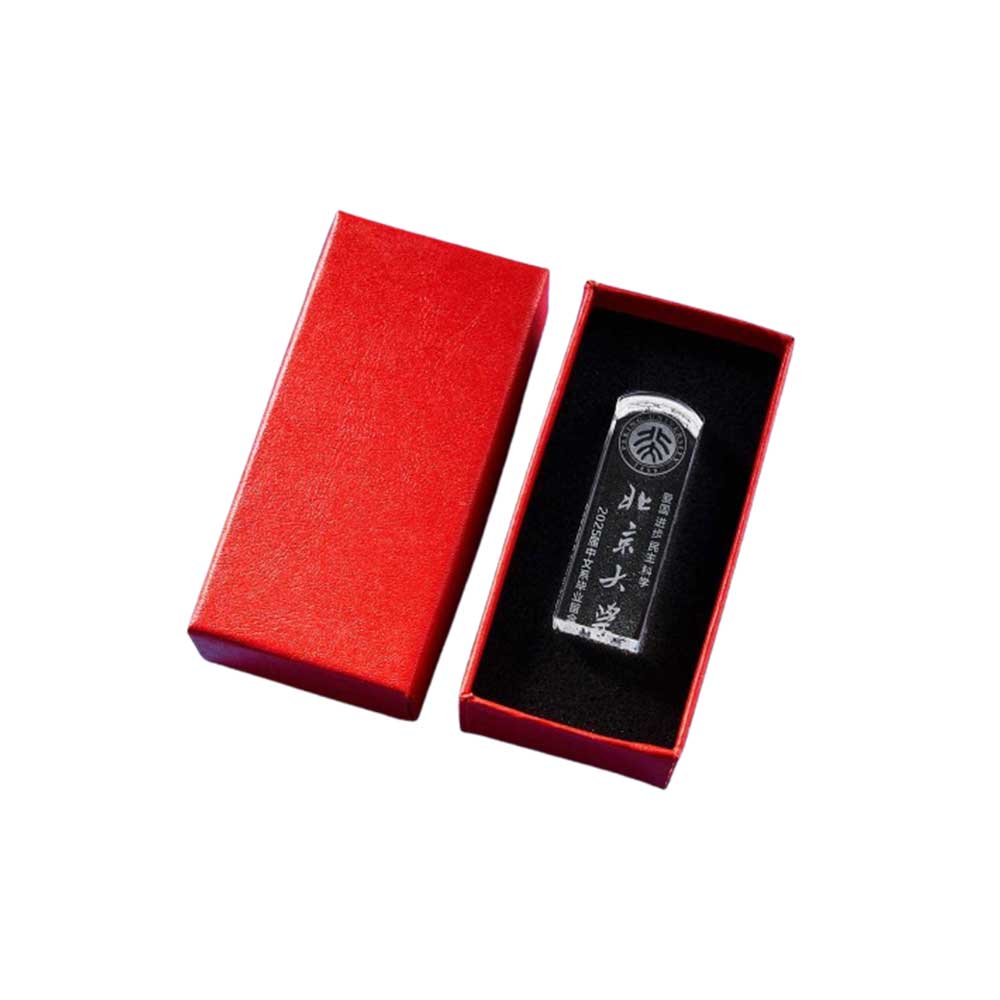 內雕水晶印章禮盒