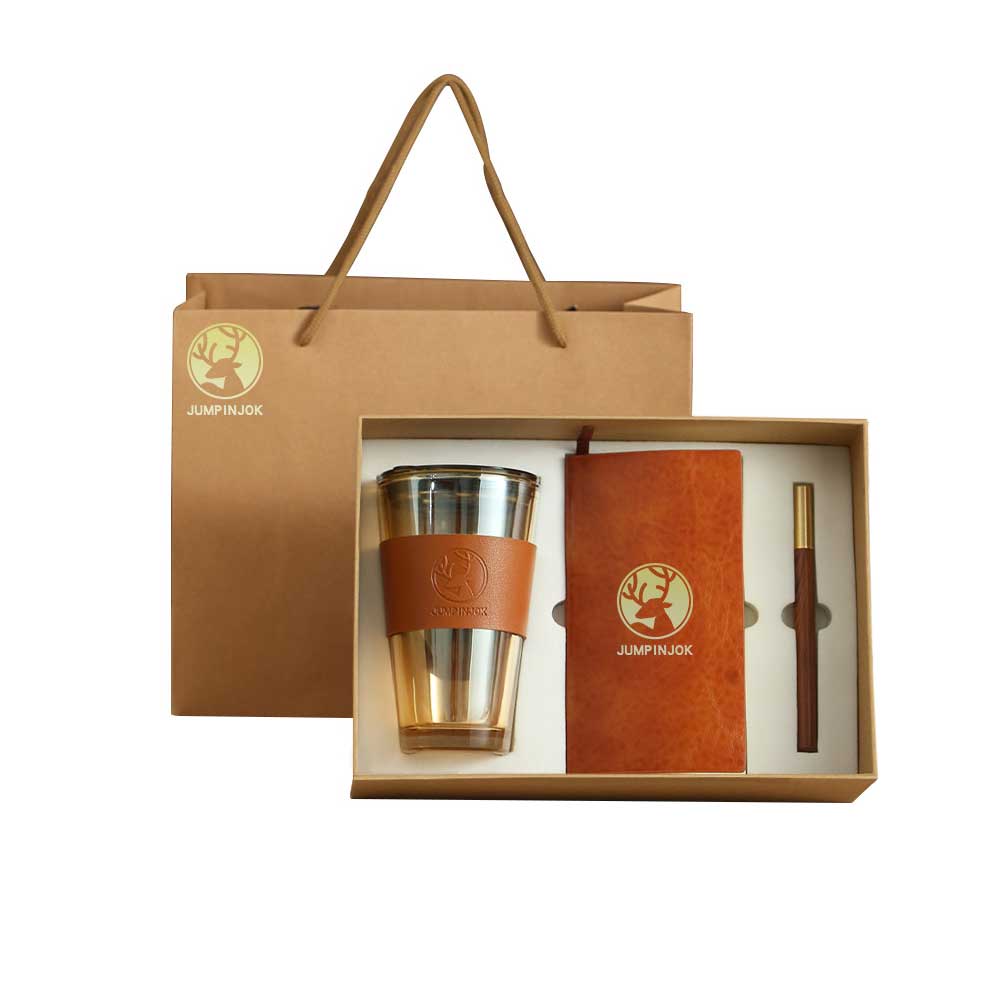 高檔商務禮品套裝禮盒玻璃杯保溫杯不鏽鋼杯